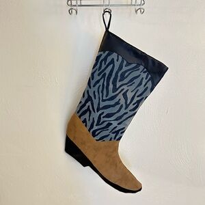 Christmas Cowboy Boot Stocking